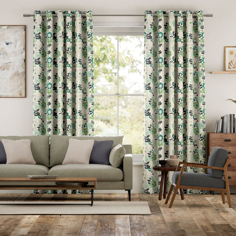 Colorized Kukkia Shamrock Curtains