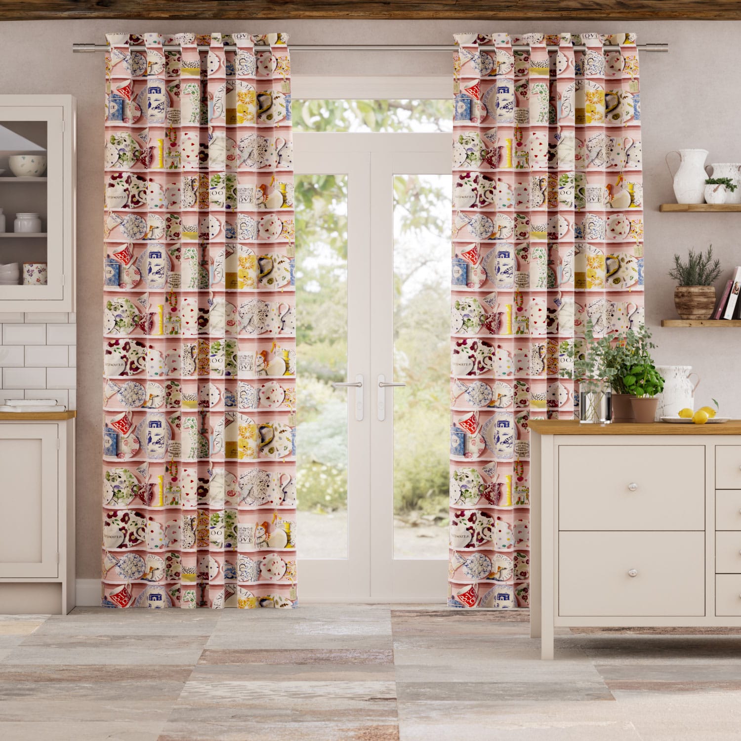 Colorized Dresser Pink Curtains 6432