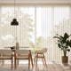 Colorized Lumiere Unlined Ariel Classic Cream Curtains