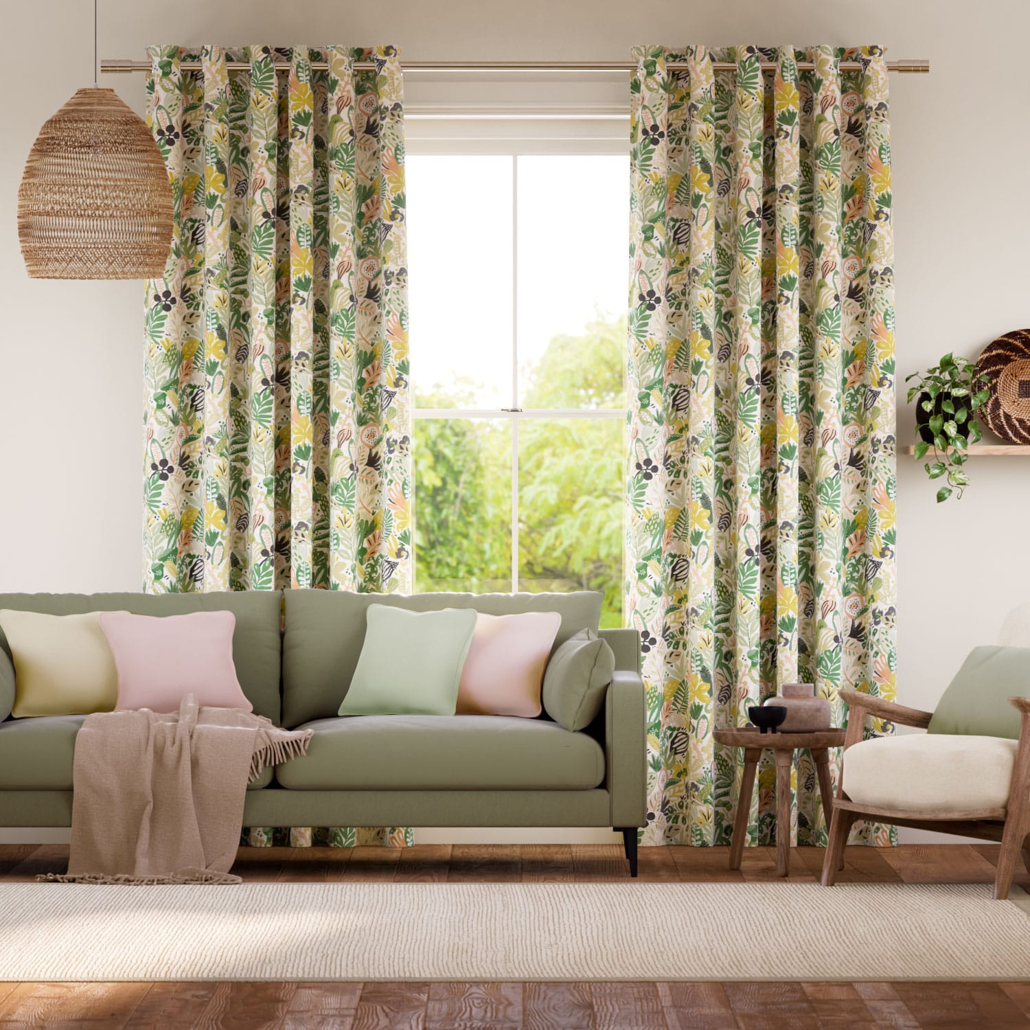 Colorized Esala Mojito Curtains 6463