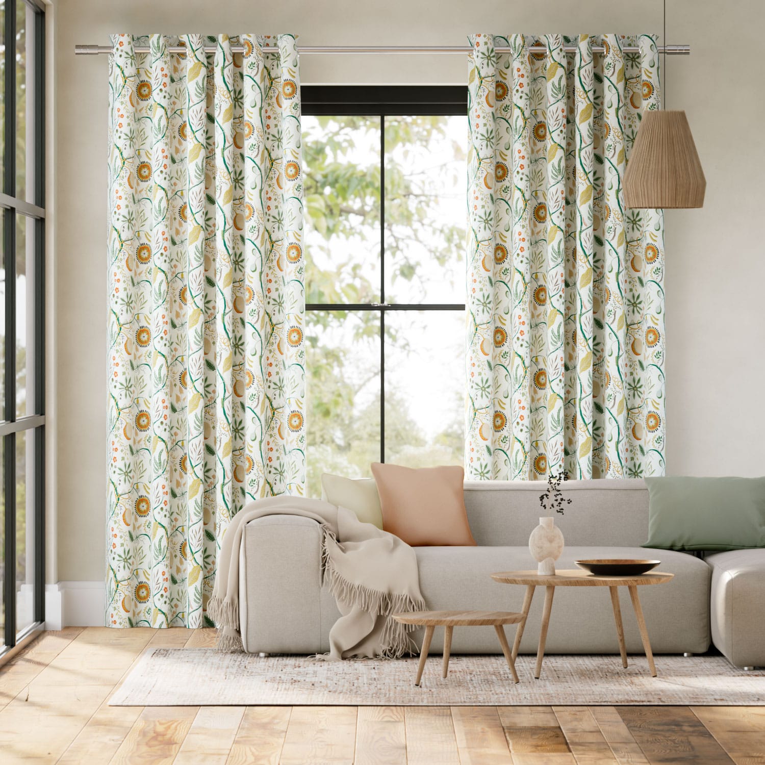 Colorized Jackfruit & The Beanstalk Pacific Curtains