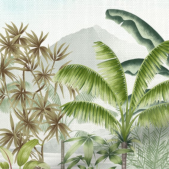 ColorizedPLA Mountain Palm Serenity Curtains 6480