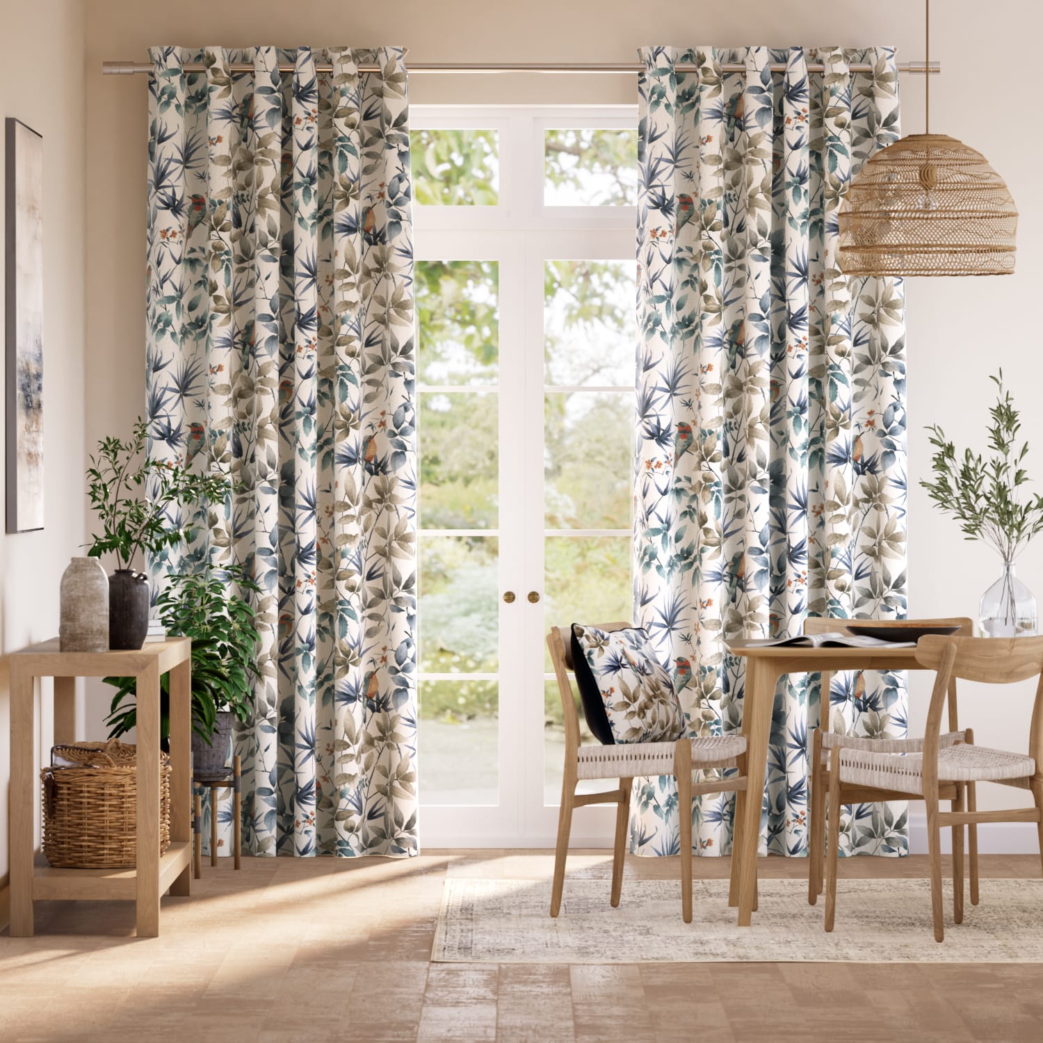 Colorized Paradiso Blue Stone Curtains