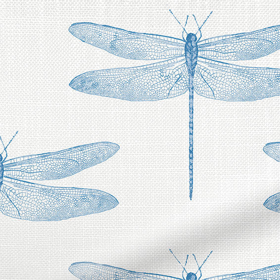 ColorizedPLA Demoiselle Dragonfly Cornflower  Curtains