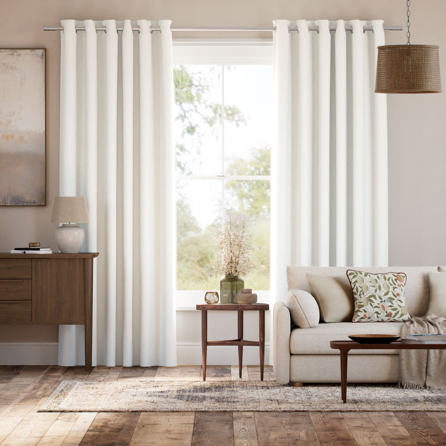 Colorized Columbia Antique White Curtains 6516