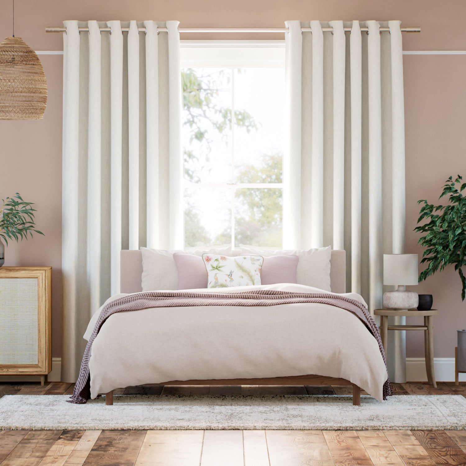 Colorized Eco-Friendly Nyah Chalk Curtains