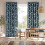 Colorized Porcelain Garden Rich Cerulean Curtains 6558