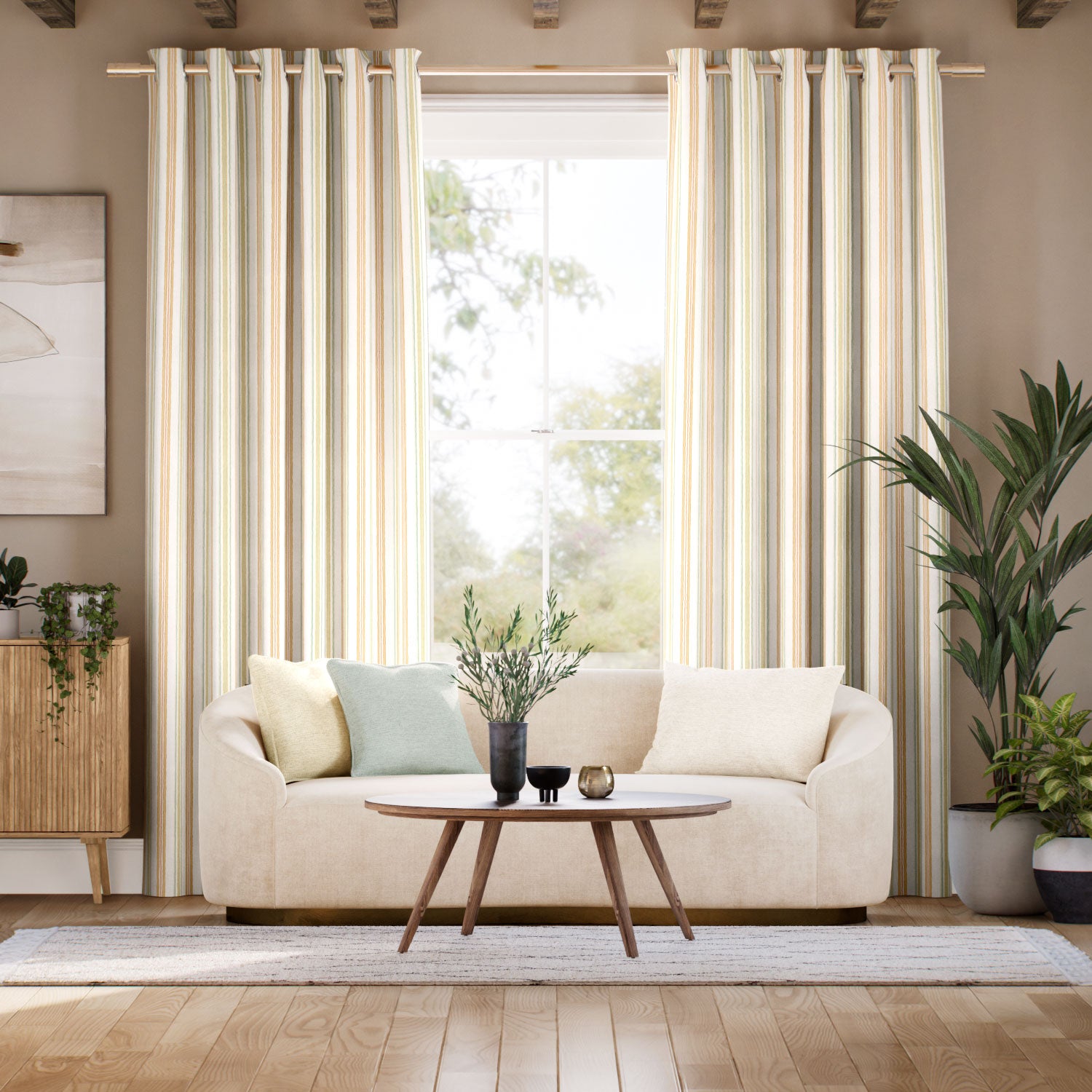 Colorized Valley Stripe Clouds & Sunshine Curtains 6560