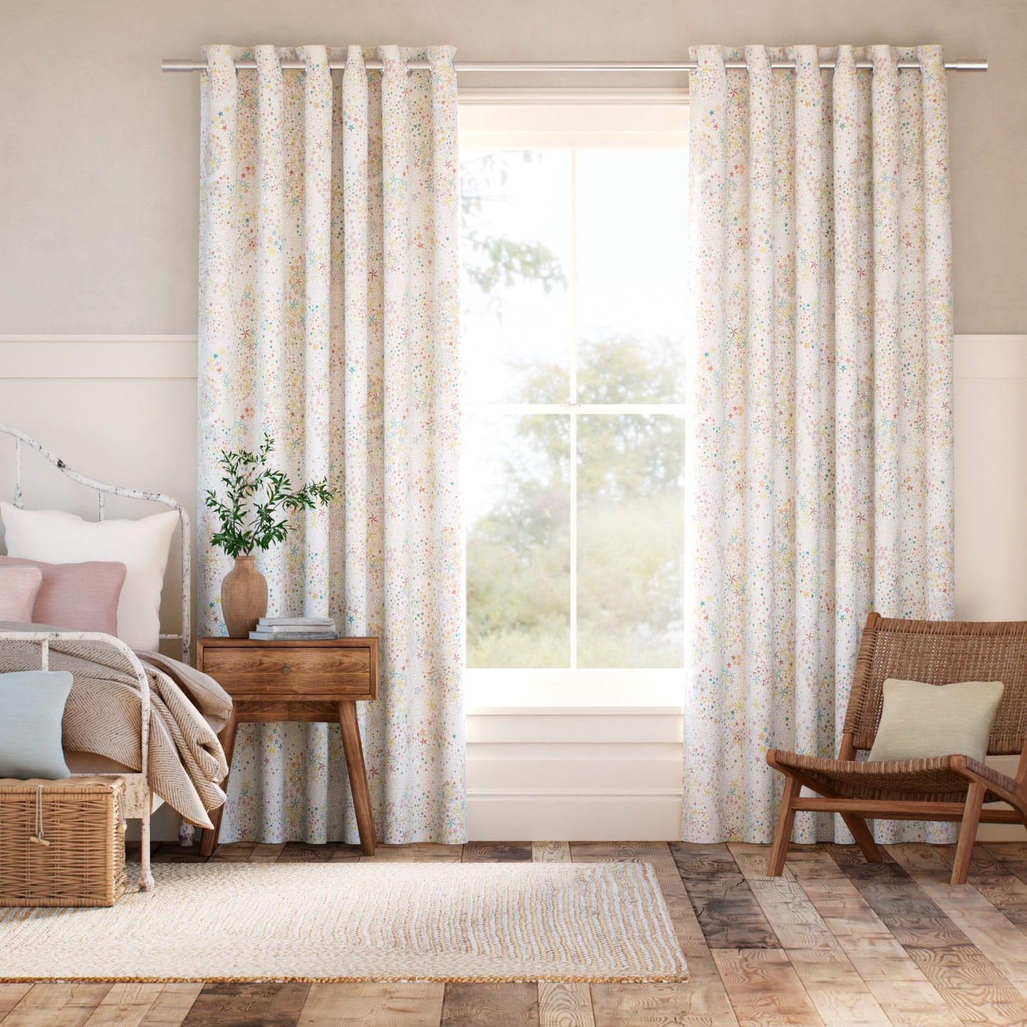 Colorized Adelajda Quartz Pink Curtains 6587