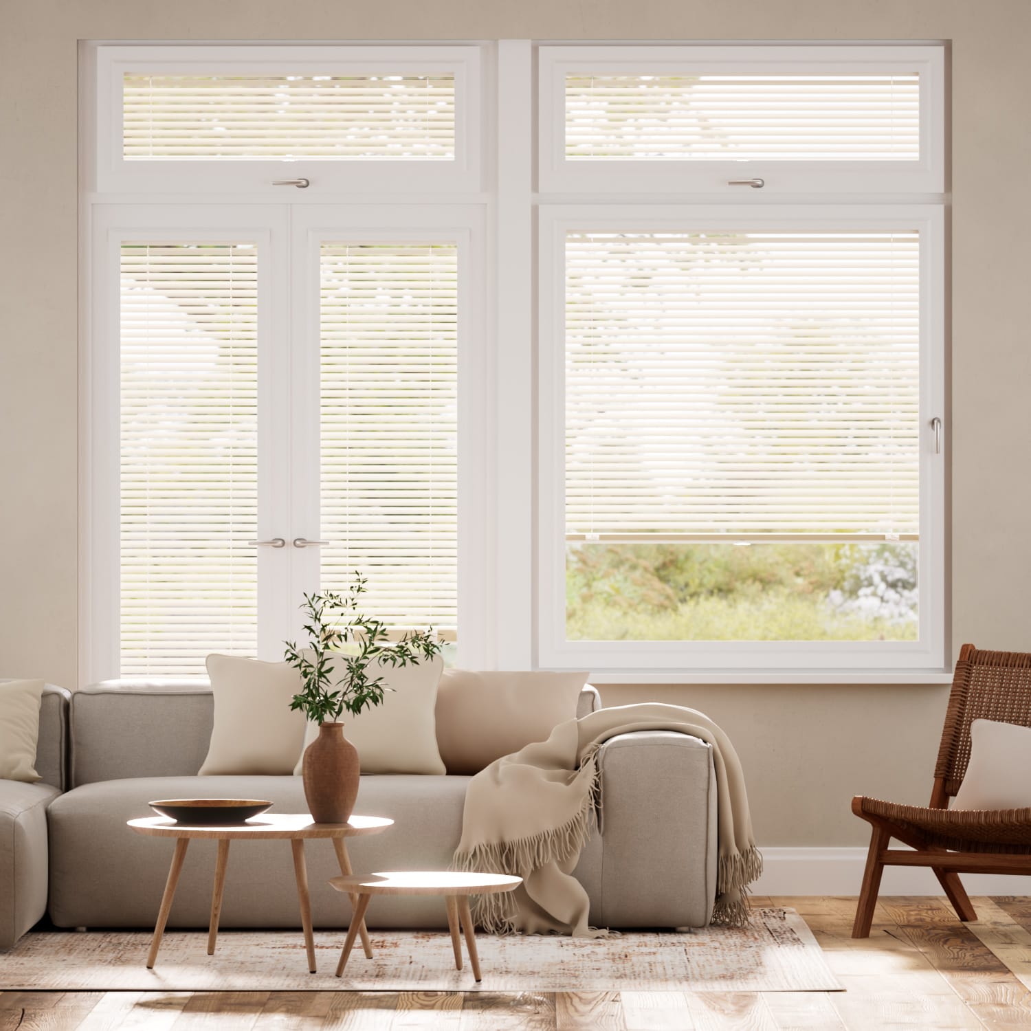 Colorized PerfectFIT Antique White Venetian Blind 7877