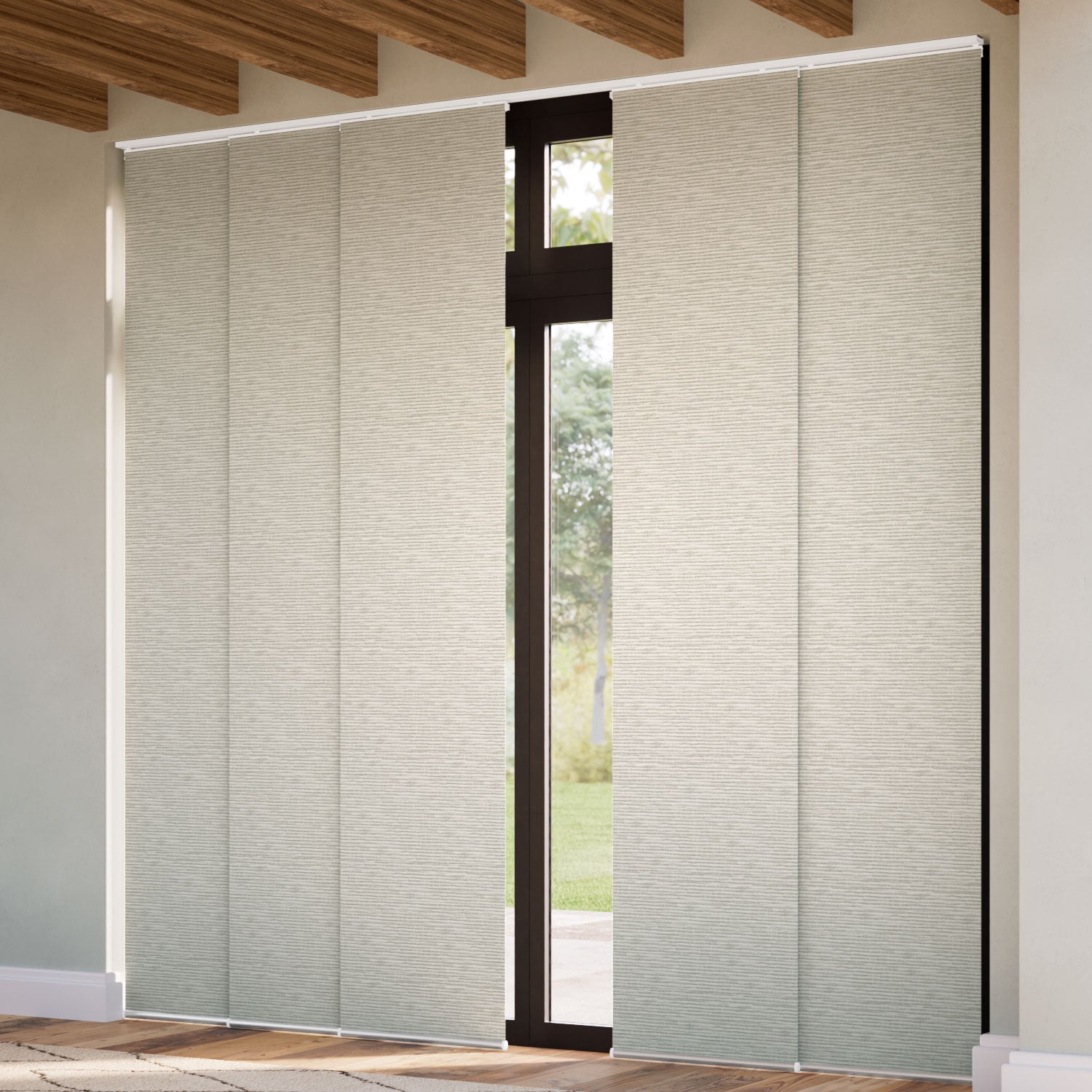ColorizedZoom Caress Natural Panel Blind 7953