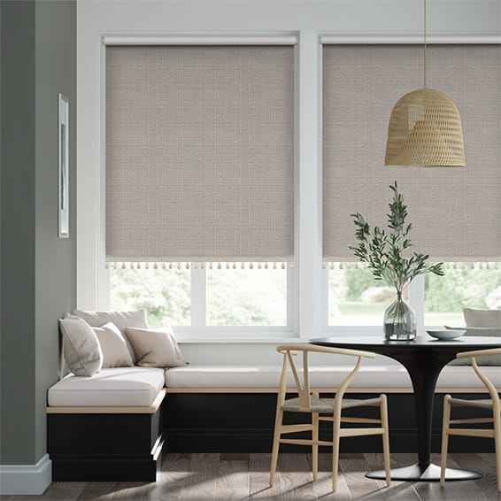 Colorized Choices Quintessence Paloma & Stone Trimmed Roller Blind 8022