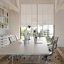 Colorized Contract Oculus City Grey Roller Blind 8027