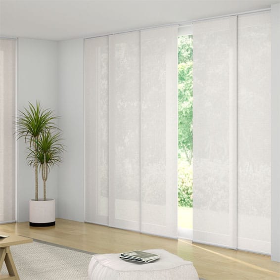 ColorizedZoom Oculus Cotton White Panel Blind
