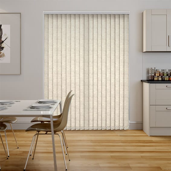 Colorized Simplicity Linen Natural Vertical Blind 8089