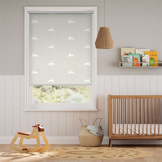 Colorized Warren Dove Grey Roller Blind