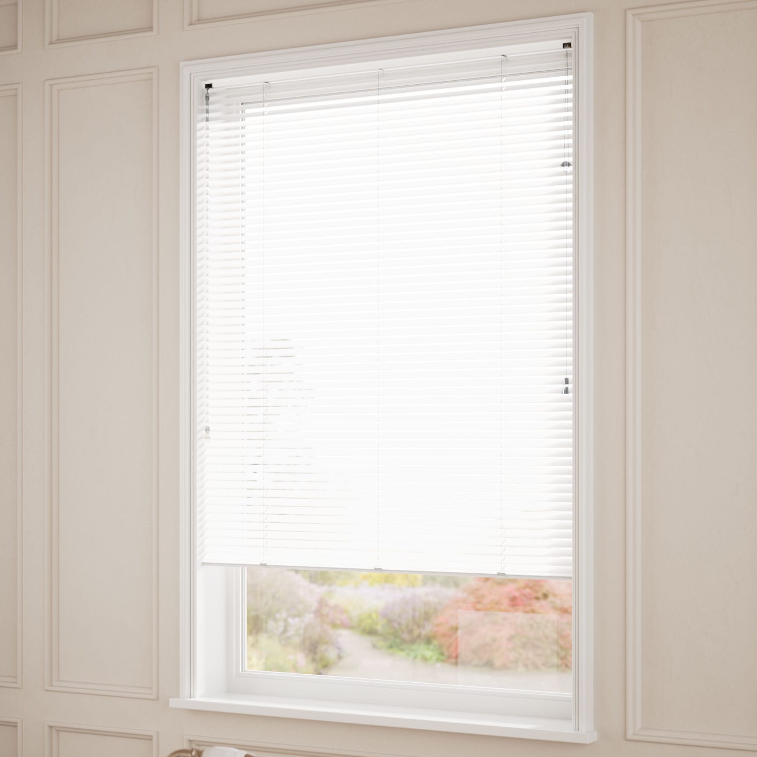 ColorizedZoom Elements White Venetian Blind - 25mm Slat 8165