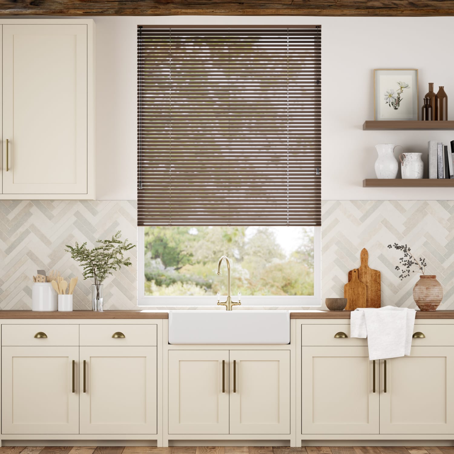 Colorized Elements Mocha Venetian Blind - 25mm Slat 8164