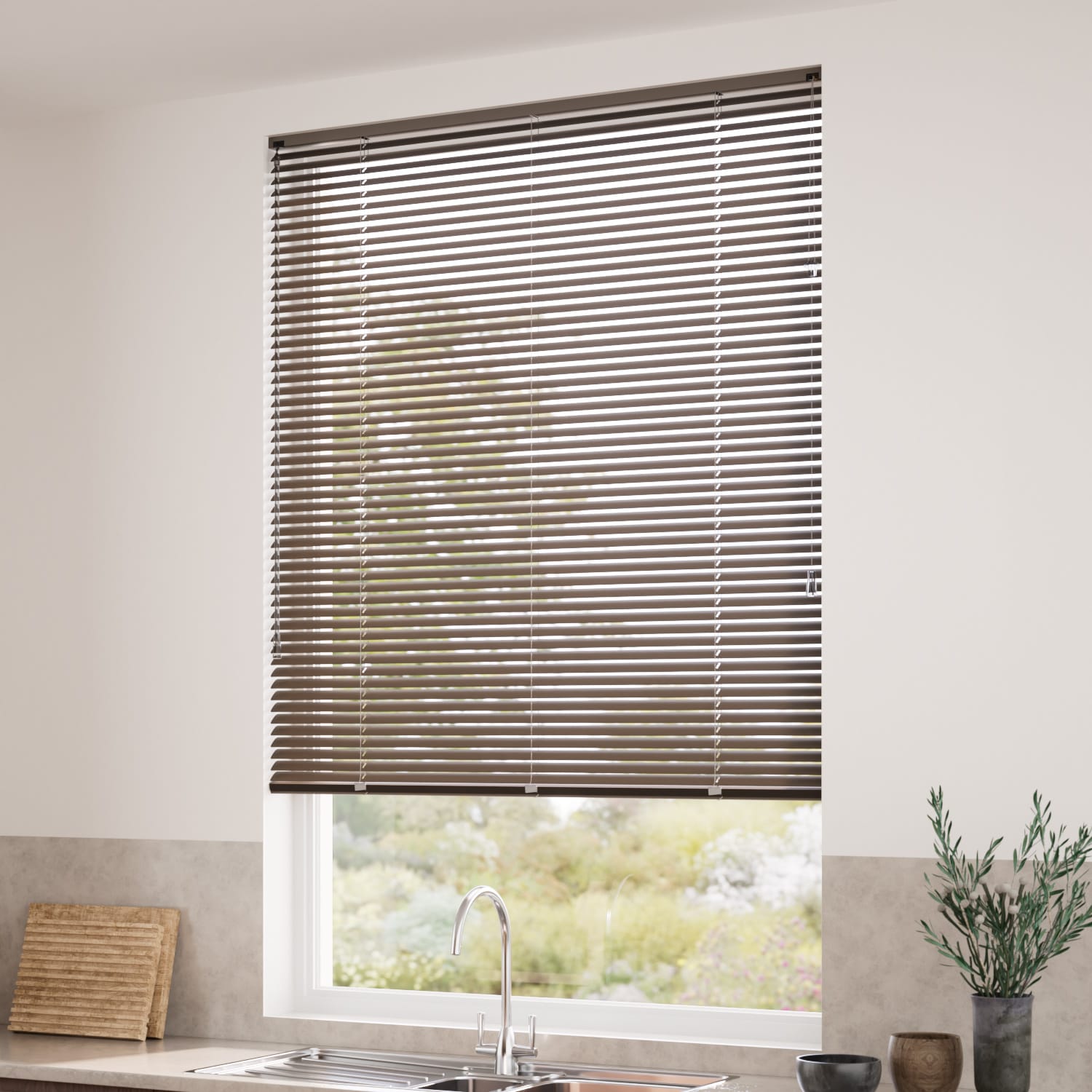 ColorizedZoom Spirit Light Brown Venetian Blind - 25mm Slat 8191