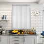 Colorized Alloro Snowdrop Vertical Blind 8193