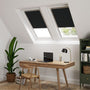 ColorizedZoom Elements Jet Black Blackout Blind for VELUX® Windows 8237