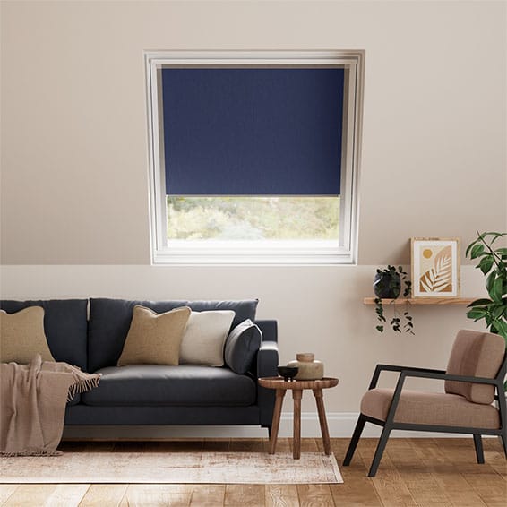 Colorized Elements Royal Blue Blackout Blind for VELUX® Windows 8240