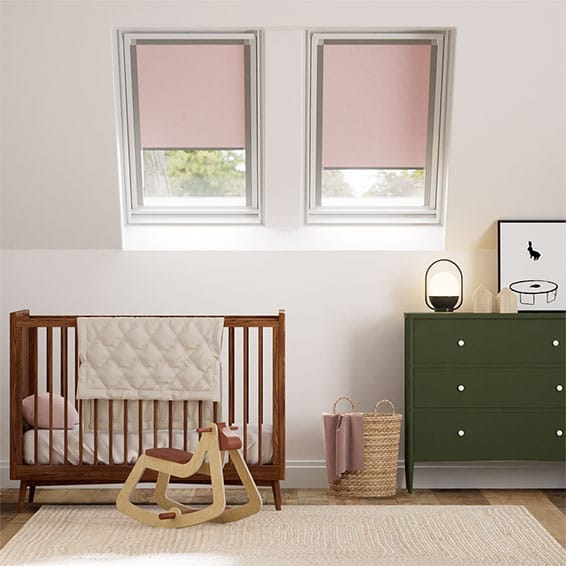 Colorized Expressions Blush Pink Blackout Blind for VELUX® Windows 8258