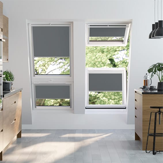 Colorized Expressions Vista Slate Blind for VELUX® Windows