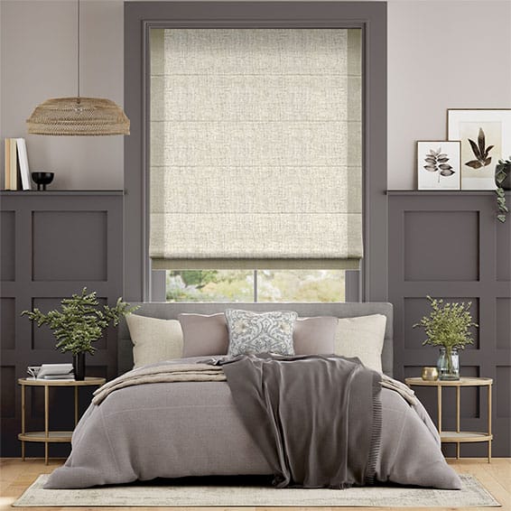 Linen Oatmeal Roman Blind