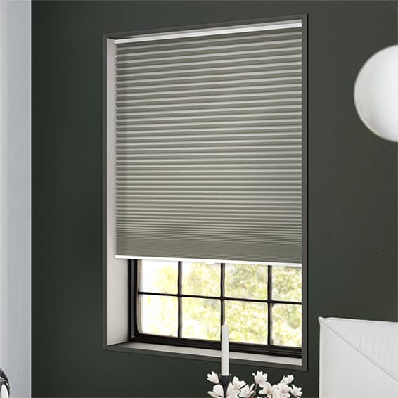 ColorizedZoom Electric DuoShade Cordless Gainsboro Grey Thermal Blind 9030