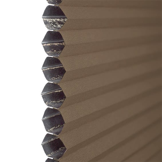 ColorizedPLA Electric DuoShade Cordless Chocolate Thermal Blind 9028