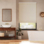 Colorized Electric DuoShade Cordless Beige Thermal Blind 9026
