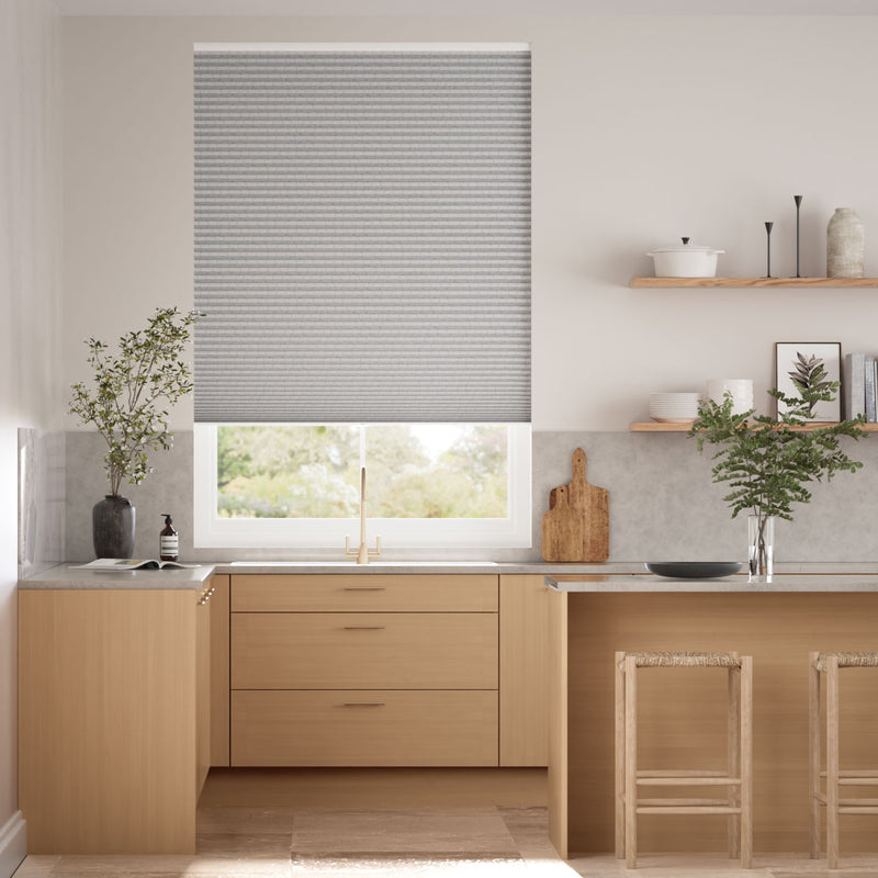 Colorized Electric DuoShade Cordless Crackle Fog Thermal Blind 9039