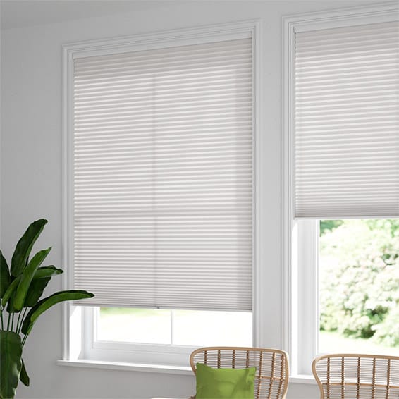 ColorizedZoom Electric DuoLight Cordless Ash Grey Thermal Blind 9045
