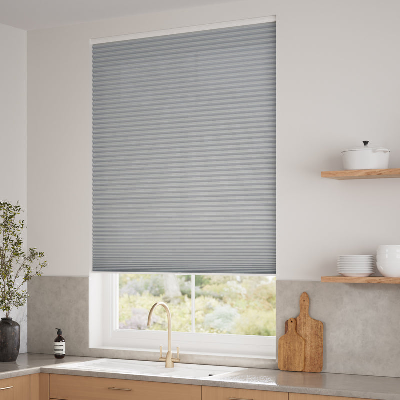 ColorizedZoom Electric DuoLight Cordless Nickel Grey Thermal Blind 9049