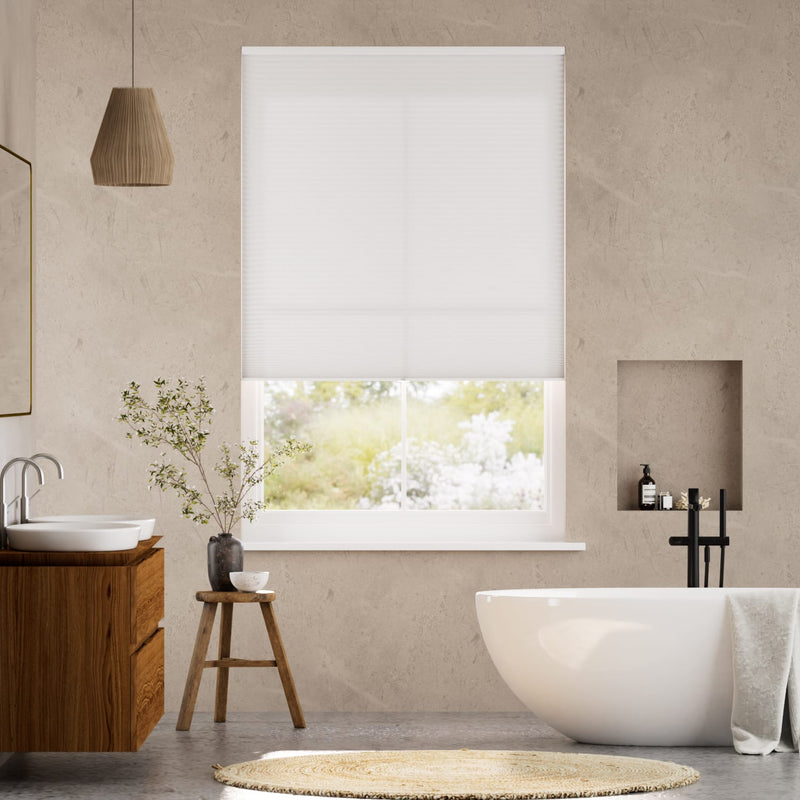 Colorized Electric DuoLight Cordless Grey Thermal Blind 9048