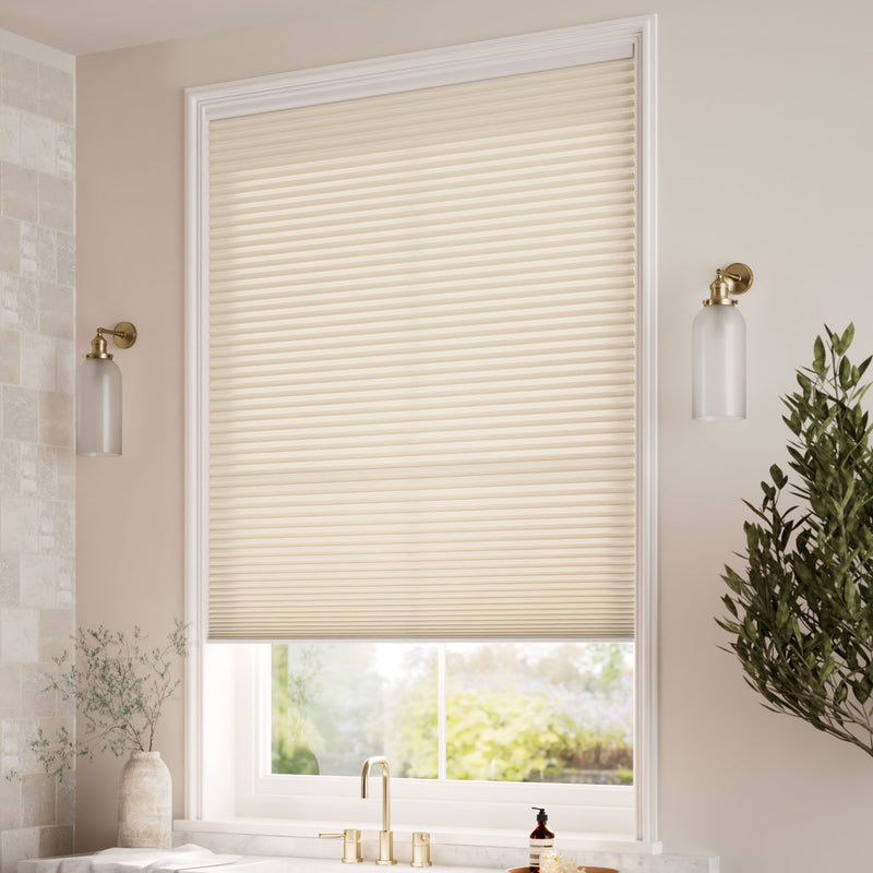 ColorizedZoom Electric DuoLight Cordless Wheat Thermal Blind 9051