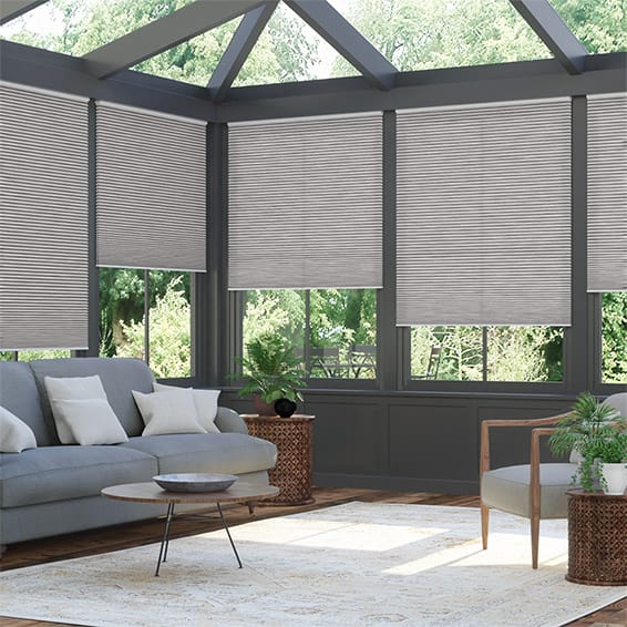 ColorizedZoom Electric DuoLight Cordless Grain Urban Grey Thermal Blind 9054