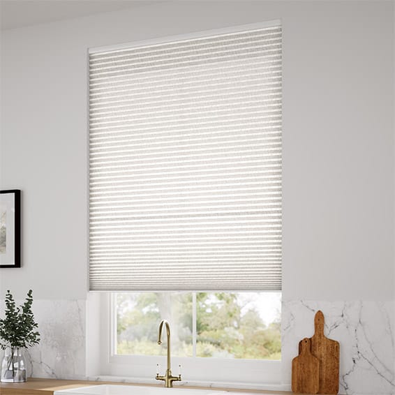ColorizedZoom Electric DuoLight Cordless Crackle Alabaster Thermal Blind 9055