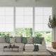 Colorized Electric DuoLight Cordless Arctic White Thermal Blind 9056