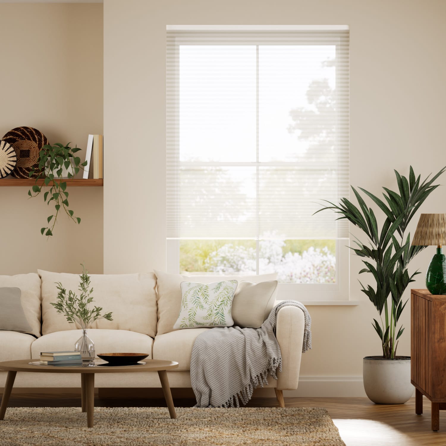 Colorized Electric DuoVoile Cordless Snow Thermal Blind 9060
