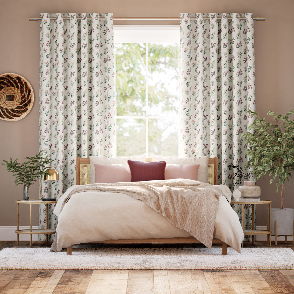 Colorized Leiden Berry Punch Curtains 9086