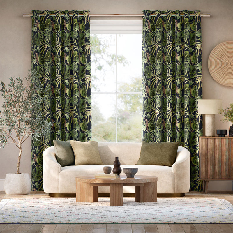 Colorized Monkey Business Slate Curtains