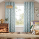Colorized Mickey & Minnie Blue Curtains 9126