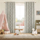 Colorized Mickey & Minnie Natural Curtains 9128