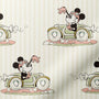 ColorizedPLA Minnie On The Move Stripe Natural Curtains 9132