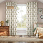 Colorized Minnie On The Move Stripe Natural Curtains 9132