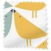 ColorizedSwatch Expressions Lintu Birds Fruit Punch Blackout Blind for FAKRO® Windows sample image