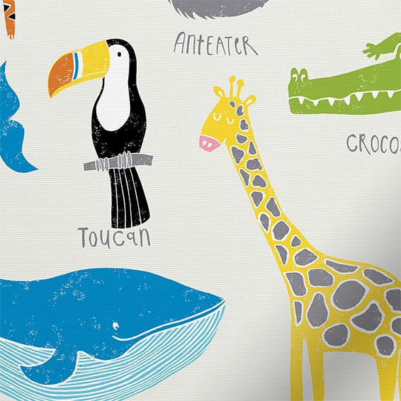 ColorizedPLA Kids Animal Magic Chalk Blackout Roller Blind 9138
