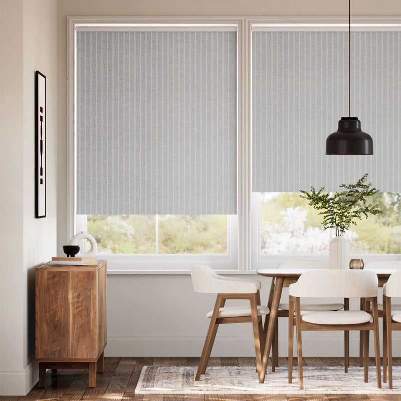 Colorized Twist2Go Choices Petra Stripe Soft Grey Roller Blind 9183